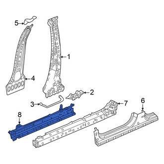 Acura OE - Left Inner Rocker Panel