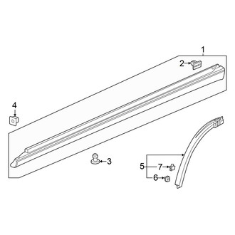 Acura OE - Pillars, Rocker & Floor - Exterior Trim