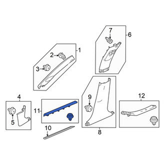 Acura OE - Front Left Inner Door Sill Plate