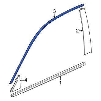 Acura OE - Front Left Door Reveal Molding