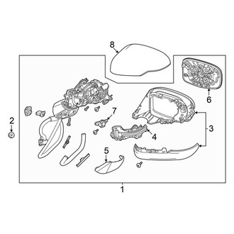 Acura OE - Front Door - Outside Mirrors