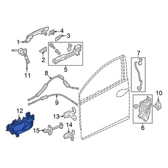 Acura OE - Front Left Inner Interior Door Handle