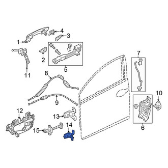 Acura OE - Front Right Lower Door Hinge