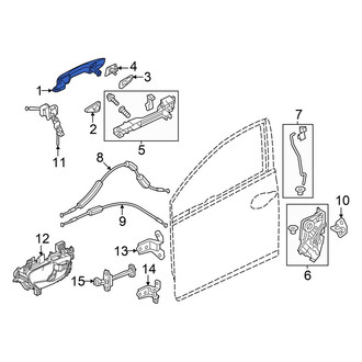 Acura OE - Front Left Outer Exterior Door Handle