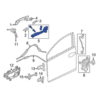 Acura OE - Front Left Exterior Door Handle Base