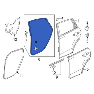 Acura OE - Rear Left Outer Door Seal