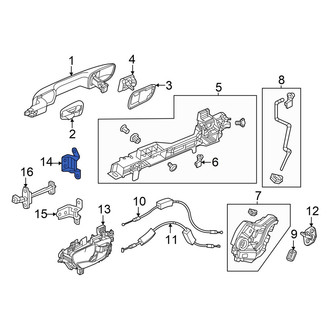 Acura OE - Rear Right Upper Door Hinge