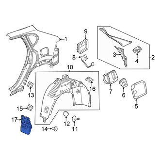 Acura OE - Rear Left Mud Flap