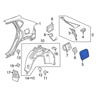 Acura OE - Rear Fuel Filler Door