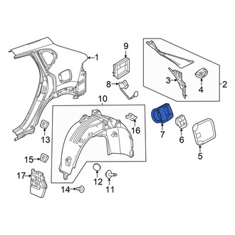 Acura OE - Rear Fuel Filler Housing