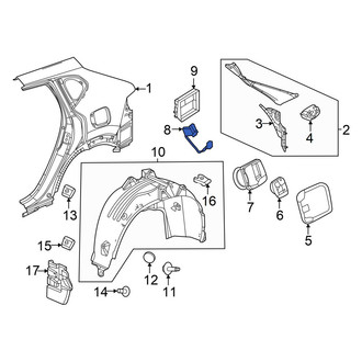 Acura OE - Rear Fuel Filler Door Lock Actuator