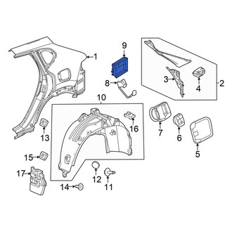 Acura OE - Rear Quarter Panel Vent