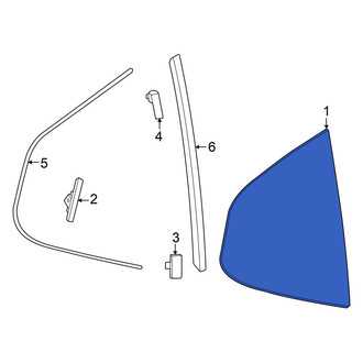 Acura OE - Rear Left Quarter Glass