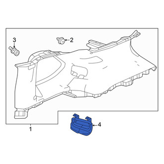 Acura OE - Rear Left Seat Belt Trim Bezel