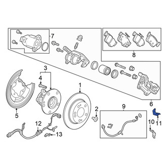 Acura OE - Rear Inner Brake Hydraulic Line Bracket