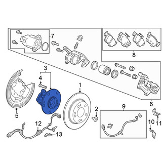Acura OE - Rear Wheel Bearing and Hub Assembly