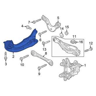 Acura OE - Rear Left Suspension Trailing Arm