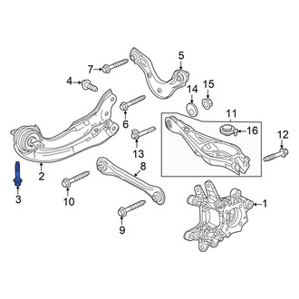 Acura OE - Front Suspension Trailing Arm Bolt