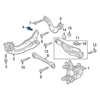 Acura OE - Rear Suspension Trailing Arm Bolt