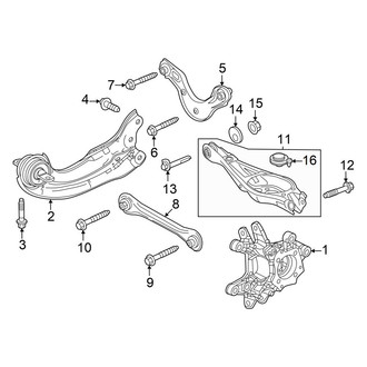 Acura OE - Rear Suspension - Suspension Components (FWD)