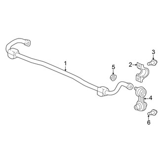 Acura OE - Rear Suspension - Stabilizer Bar & Components (FWD)