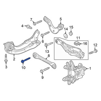 Acura OE - Front Lower Inner Suspension Control Arm Bolt