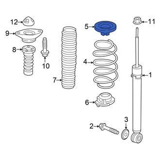 Acura OE - Rear Upper Coil Spring Insulator