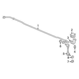 Acura OE - Rear Suspension - Stabilizer Bar & Components