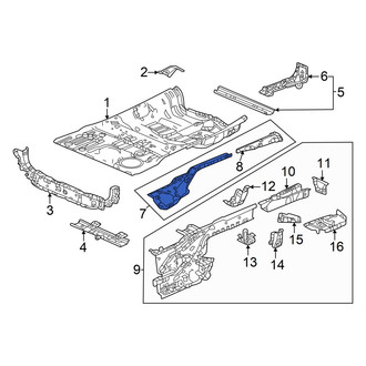 Acura OE - Rear Left Rearward Frame Side Member Reinforcement