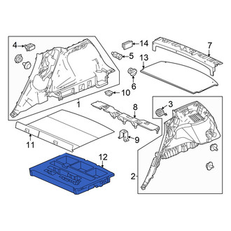 Acura OE - Rear Floor Storage Compartment