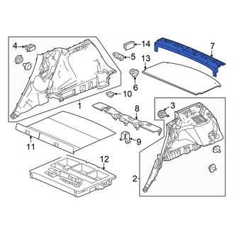 Acura OE - Rear Rear Body Panel Trim Panel