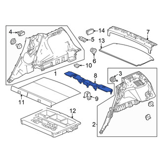 Acura OE - Rear Liftgate Trim Scuff Plate