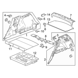 Acura OE - Rear Body & Floor - Interior Trim
