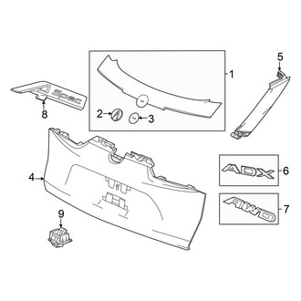 Acura OE - Lift Gate - Exterior Trim