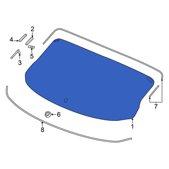 Acura OE - Rear Liftgate Glass