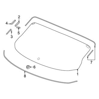 Acura OE - Lift Gate - Glass