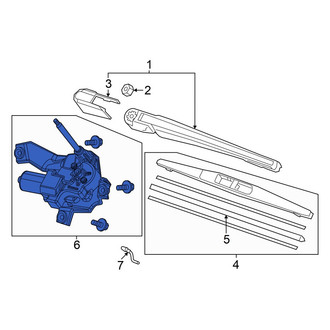 Acura OE - Rear Wiper Motor