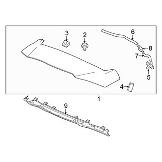 Acura OE - Lift Gate - Spoiler