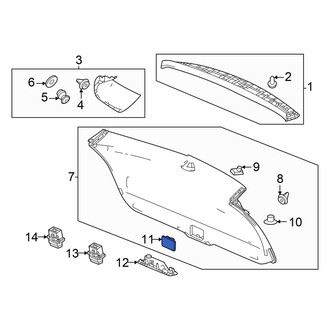 Acura OE - Liftgate Trim Cap