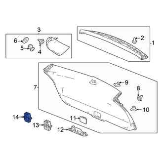Acura OE - Rear Liftgate Latch Release Switch