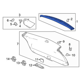 Acura OE - Rear Upper Liftgate Trim