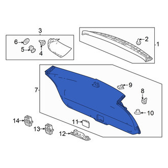 Acura OE - Rear Lower Liftgate Trim