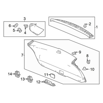 Acura OE - Lift Gate - Interior Trim