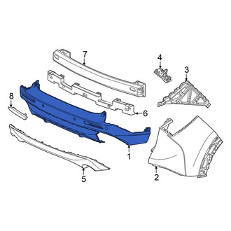 Acura OE - Rear Upper Bumper Cover