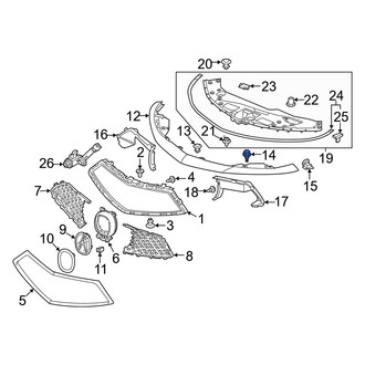 Acura OE - Bumper Cover Bolt