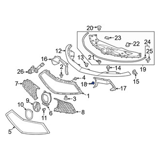 Acura OE - Grille Molding Screw