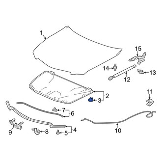 Acura OE - Hood Insulation Pad Clip