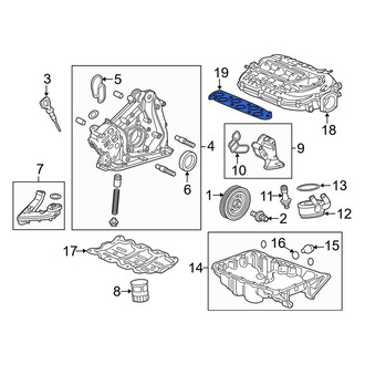 Acura OE - Right Lower Engine Intake Manifold Gasket