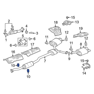 Acura OE - Center Rear Exhaust System Hanger