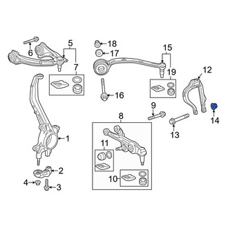 Acura OE - Rear Lower Suspension Control Arm Nut